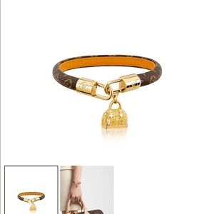 Louis Vuitton Gold and Brown Bracelet